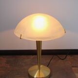 Art Deco table lamp – 1960s, wood and metal, E27