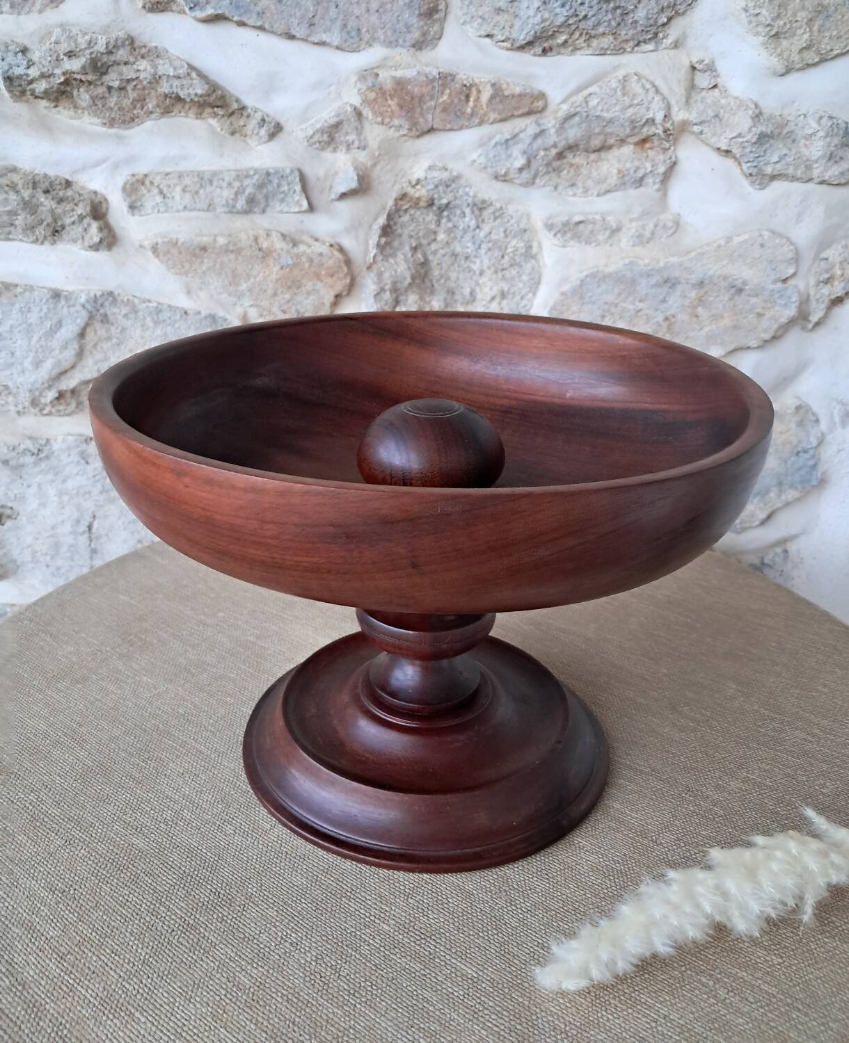 Wooden fruit bowl