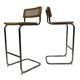 Vintage Cesca Design Bar Stools 80's design in chrome set of four