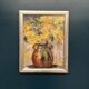 Original Swedish Oil on Canvas – “Vessel with Mimosa” by Monica Gilhorn – Signed – Vintage & Framed – 40 × 31.5 cm (15.7" × 12.4")