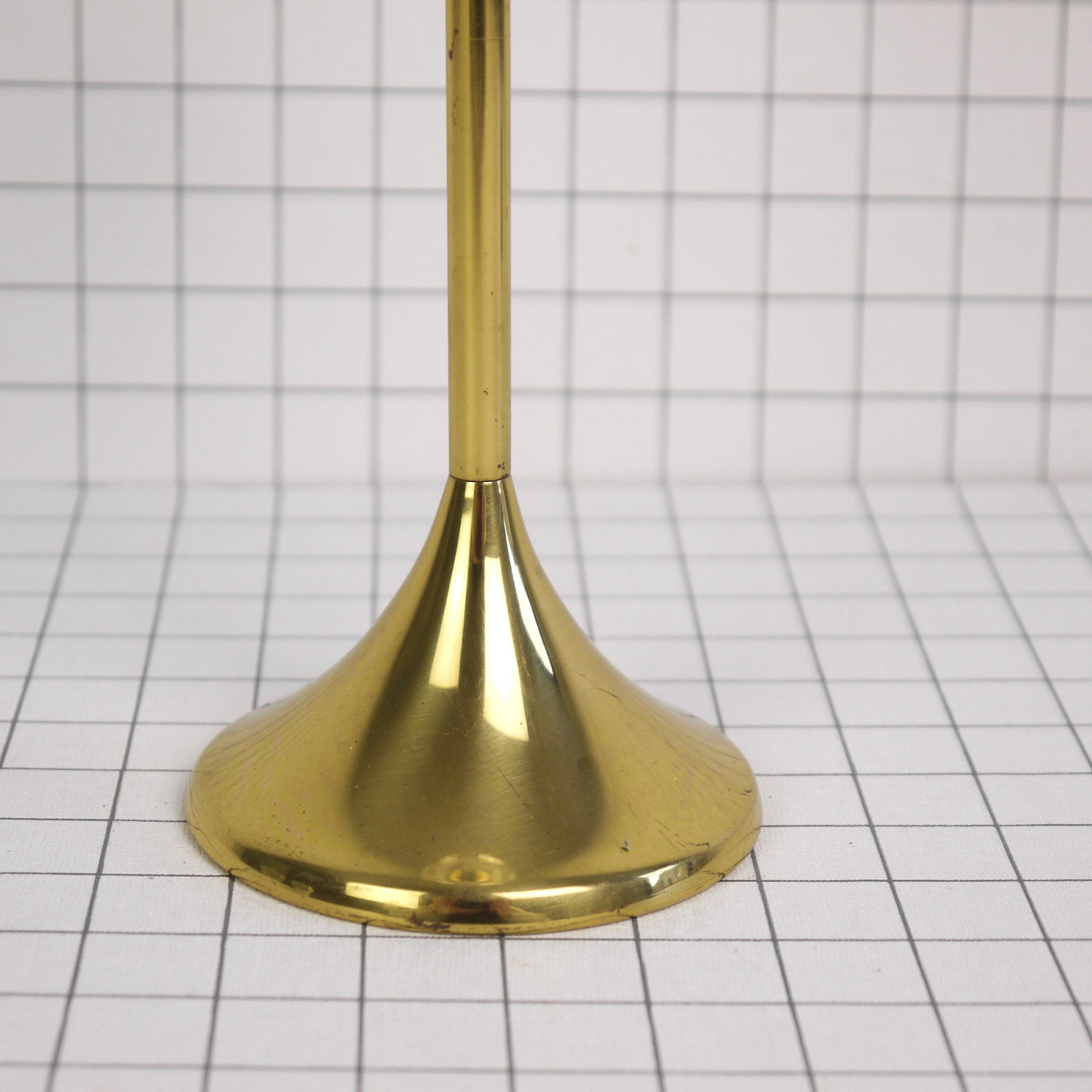 Oil lamp glass and brass by Freddie Andersen