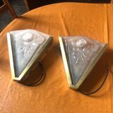 Pair of art deco wall sconces