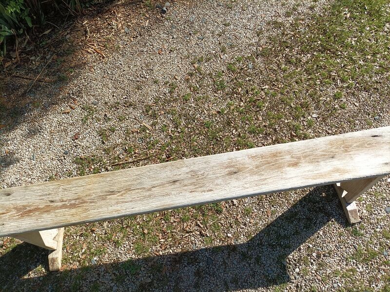 Solid wood farm bench patinated dp 08233210