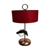 Lamp with a horse's head