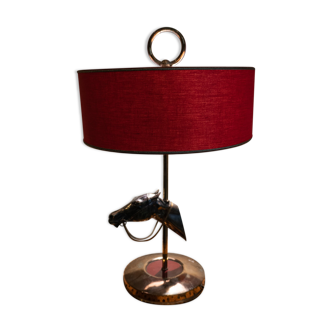 Lampe avec une tête de cheval