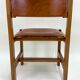 Set of 6 Maison Regain Chairs - Solid Elm and Fawn Leather - Circa 70