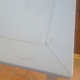 Small sky blue patina farm table