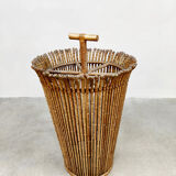 Midcentury rattan umbrella stand vintage 'Tiki'