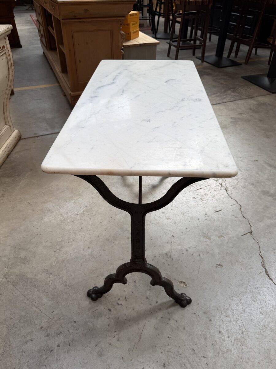 Table de bistrot en marbre fin XIXème