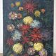 Flowers, knife oil, signed Roger Remy 1960