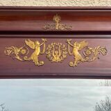 Large Empire Style Mahogany Mirror - H 2m33