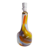 Grand pied de lampe Holmegaard en verre coloré