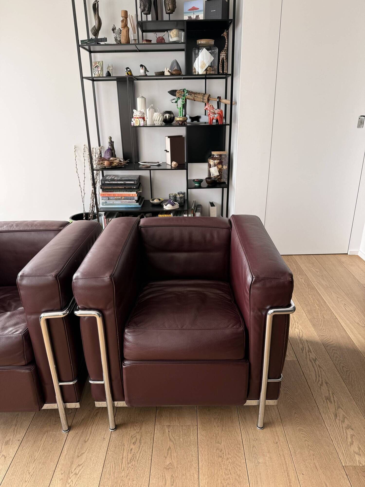 pair of authentic LC2 armchairs