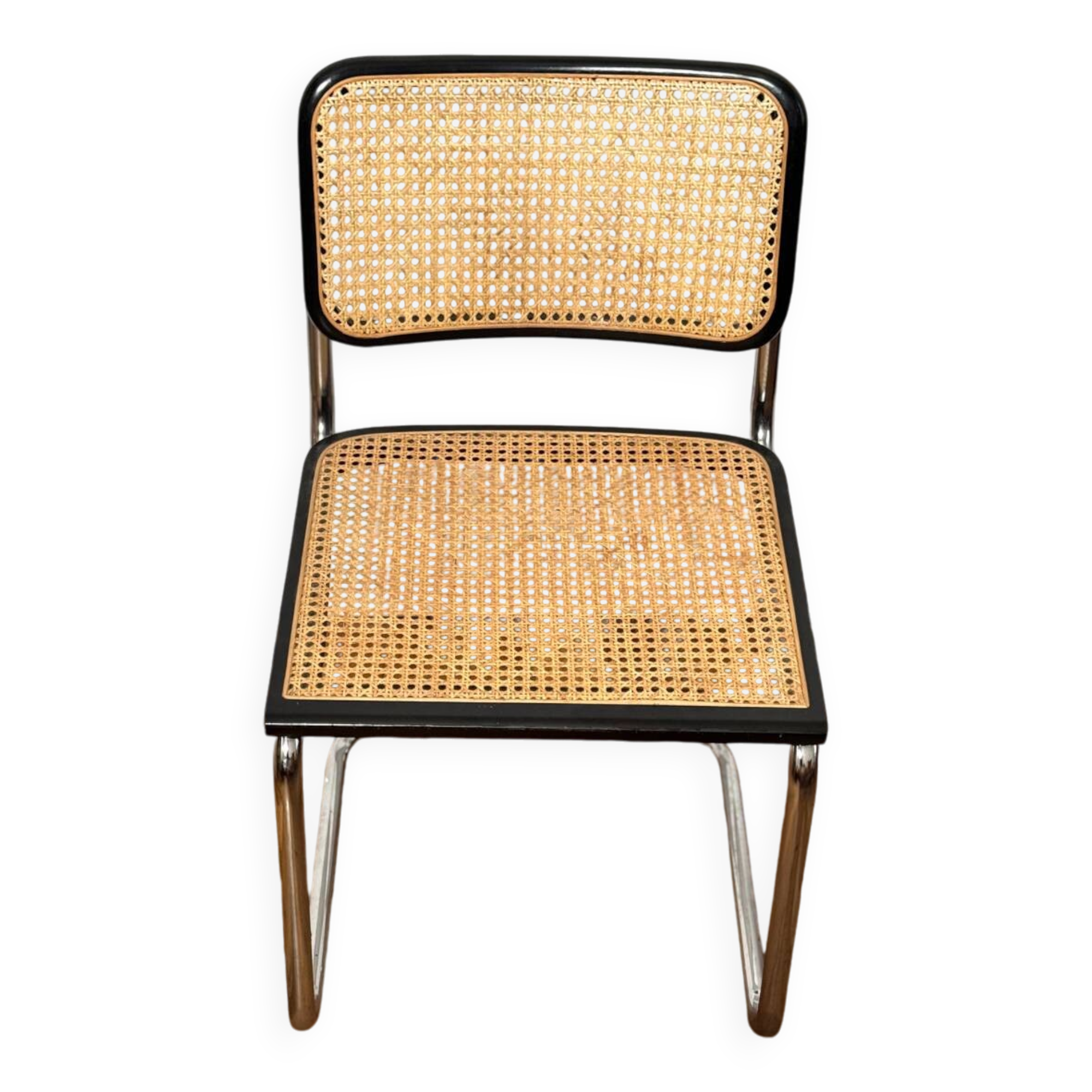 Marcel Breuer black chair B32 Cesca Made in Italy