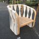Wabisabi rattan lounge chair / single seat / club armchair
