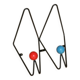 Patère roger feraud 2 boules 1950