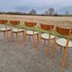 Lot de 5 chaises vintage style scandinave