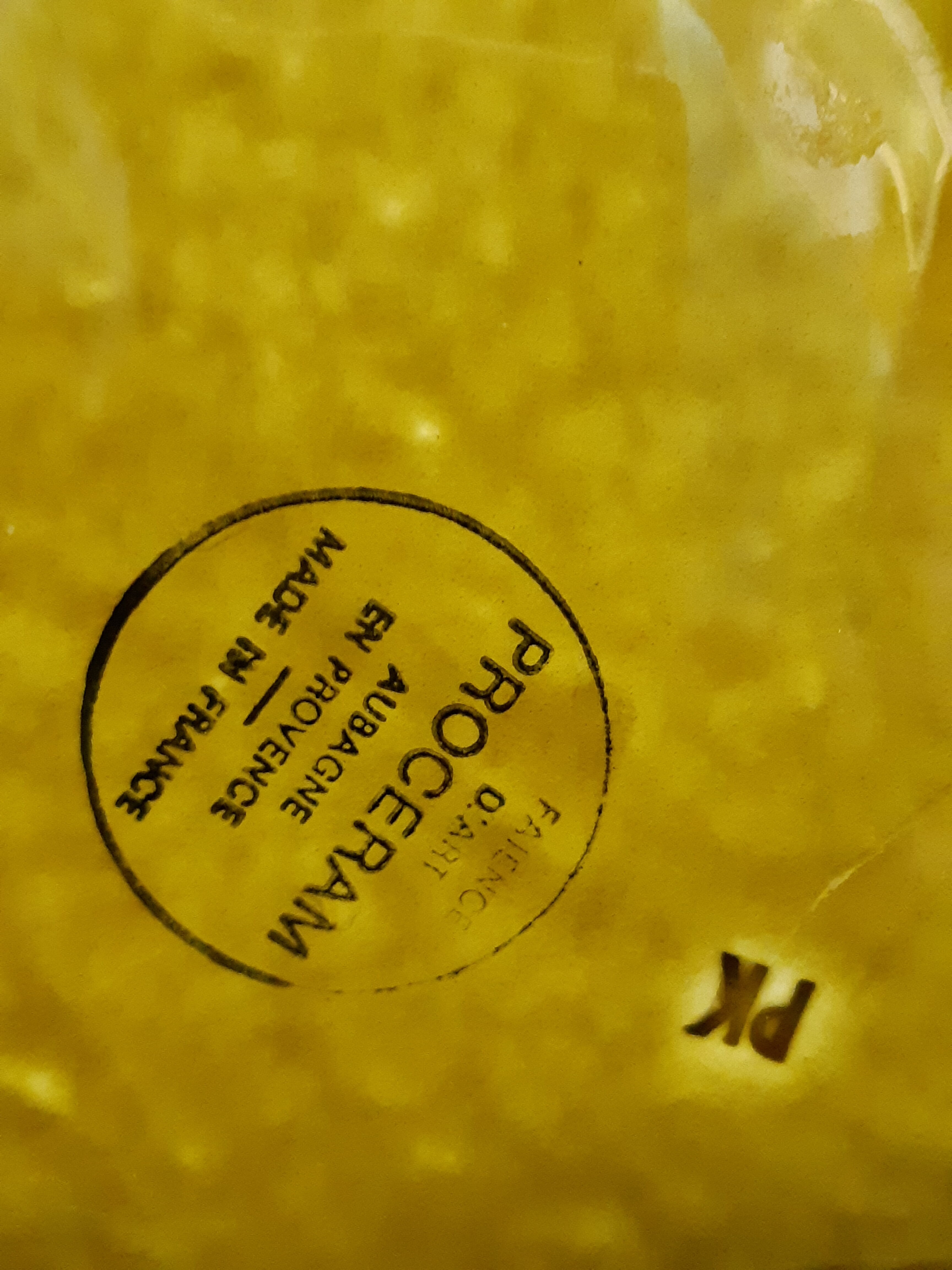 Ashtray coat of arms moet and chandon in ceramic, proceram aubagne france, signed