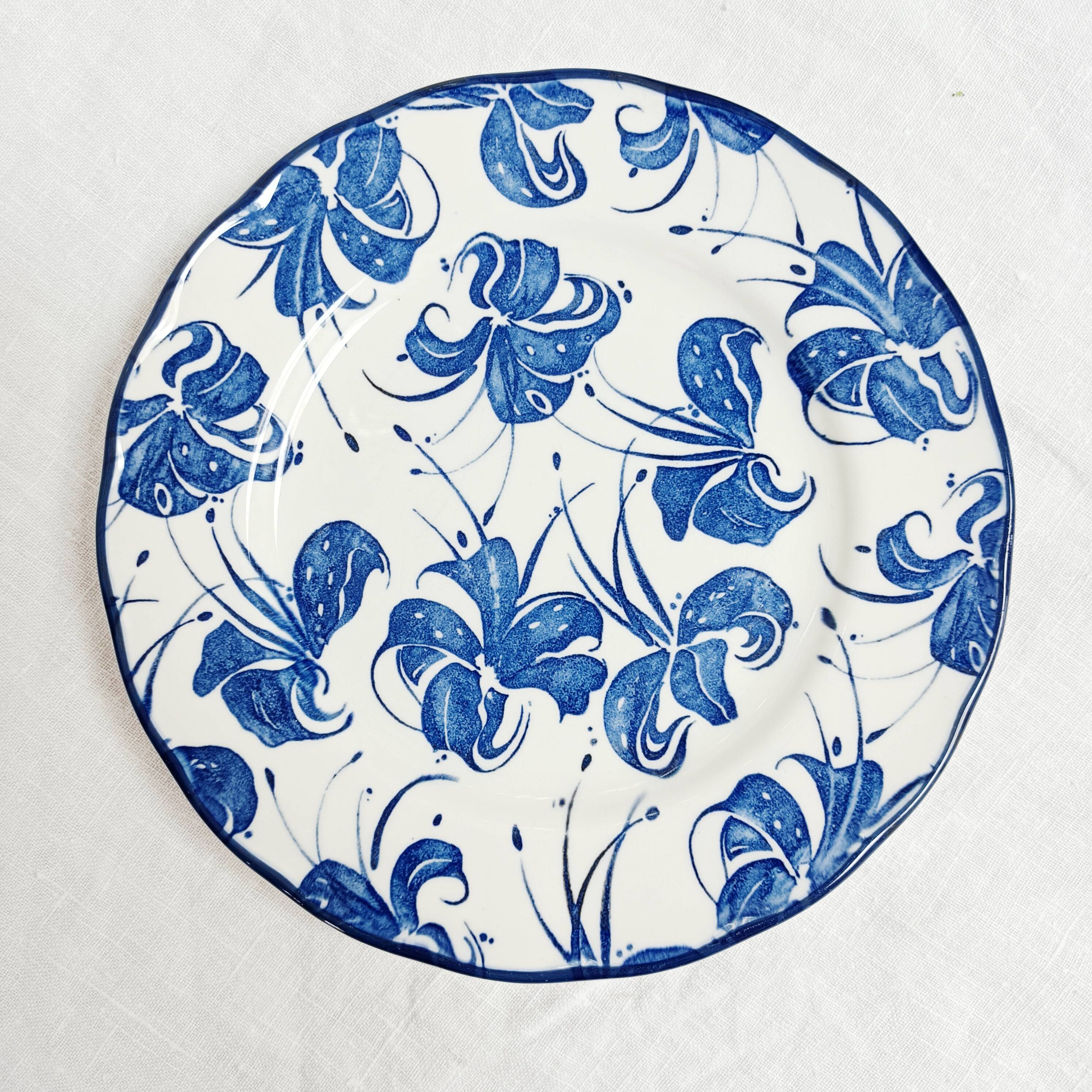 Set of 3 dessert plates Royal Tudor Orchid by Grindley