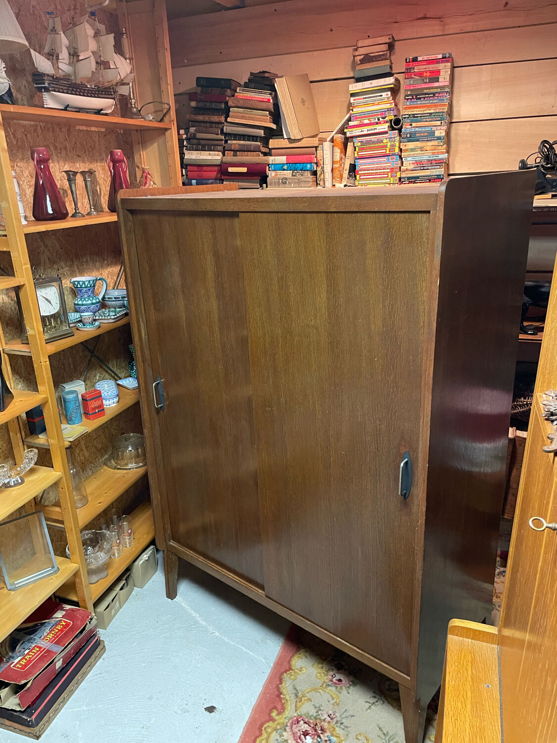 Vintage design sliding door wardrobe 50/60