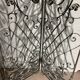 20th century wrought iron four-leaf partition