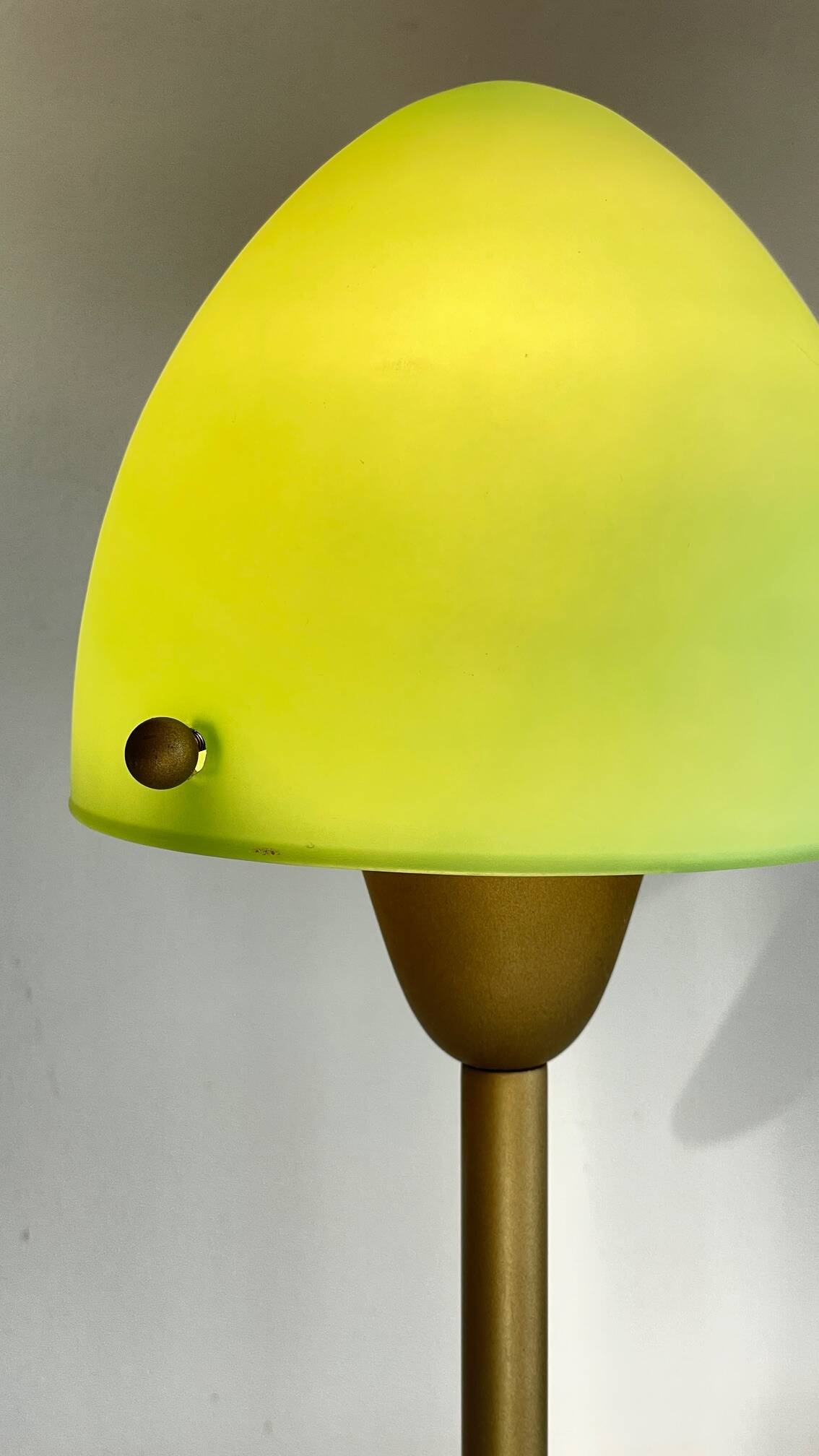 Mushroom lamp sce opaline glass vintage