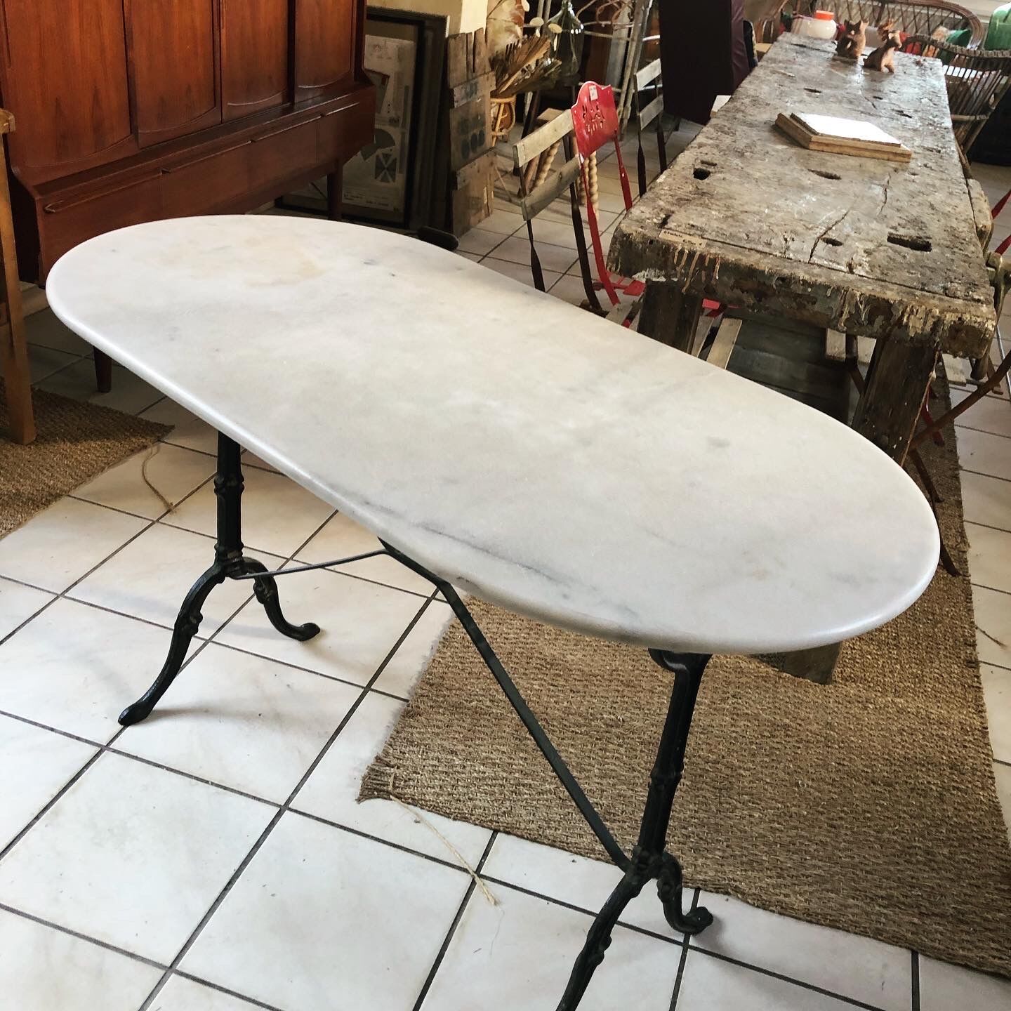 Marble bistro table