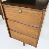 Bureau en teck du milieu du siècle, Pays-Bas des années 1960