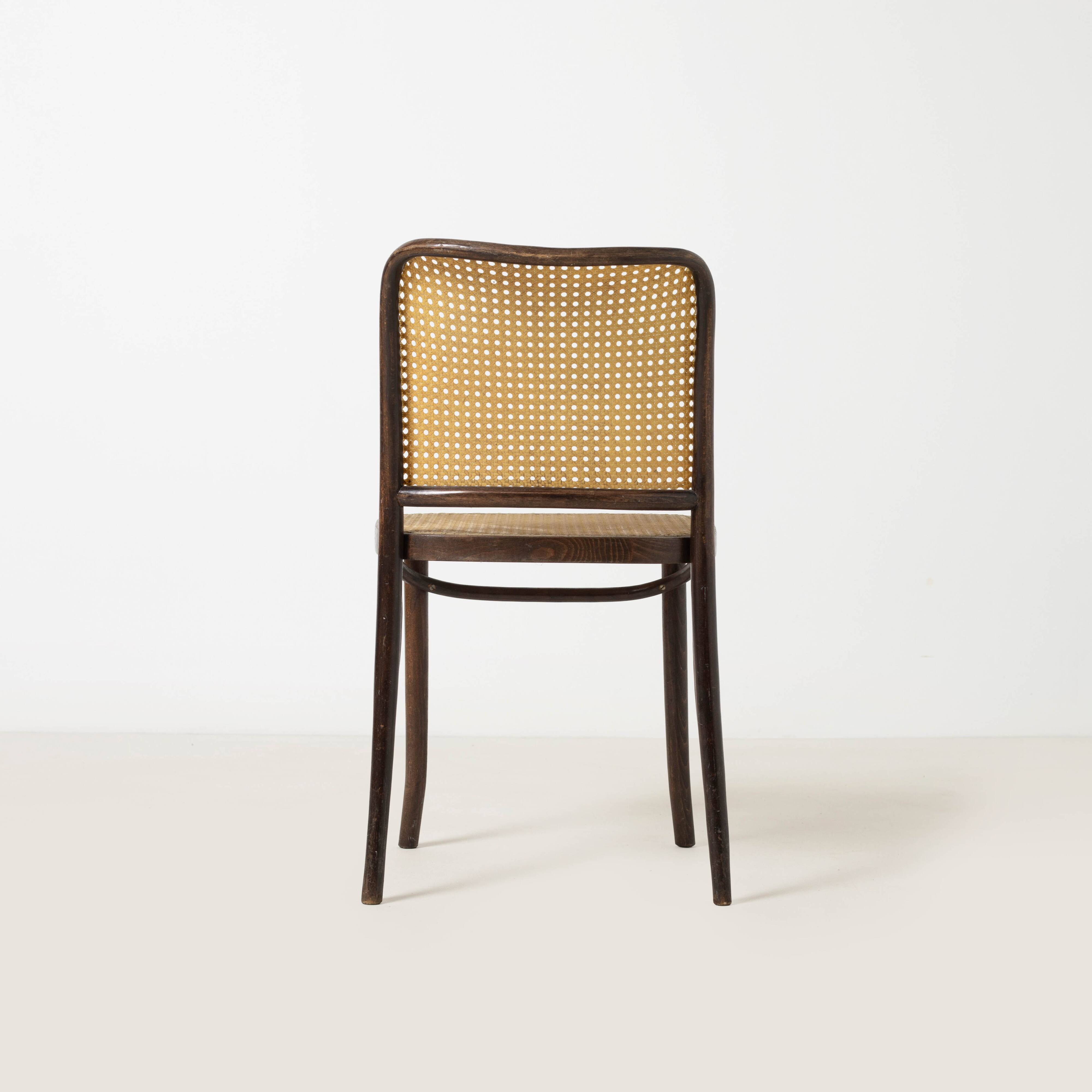 Set of 4 model 811 dining chairs by Josef Hoffmann, Poland, circa 1980