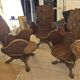 Solid wood chairs inspired by organic shapes sculpted by Gaudi.