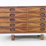 Beautiful italian design secretary desk by Frattini for Bernini
