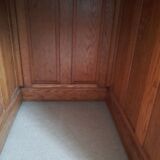 American solid oak desk with antique patina