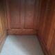 American solid oak desk with antique patina