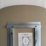 Miroir en verre fumé 70’s space age