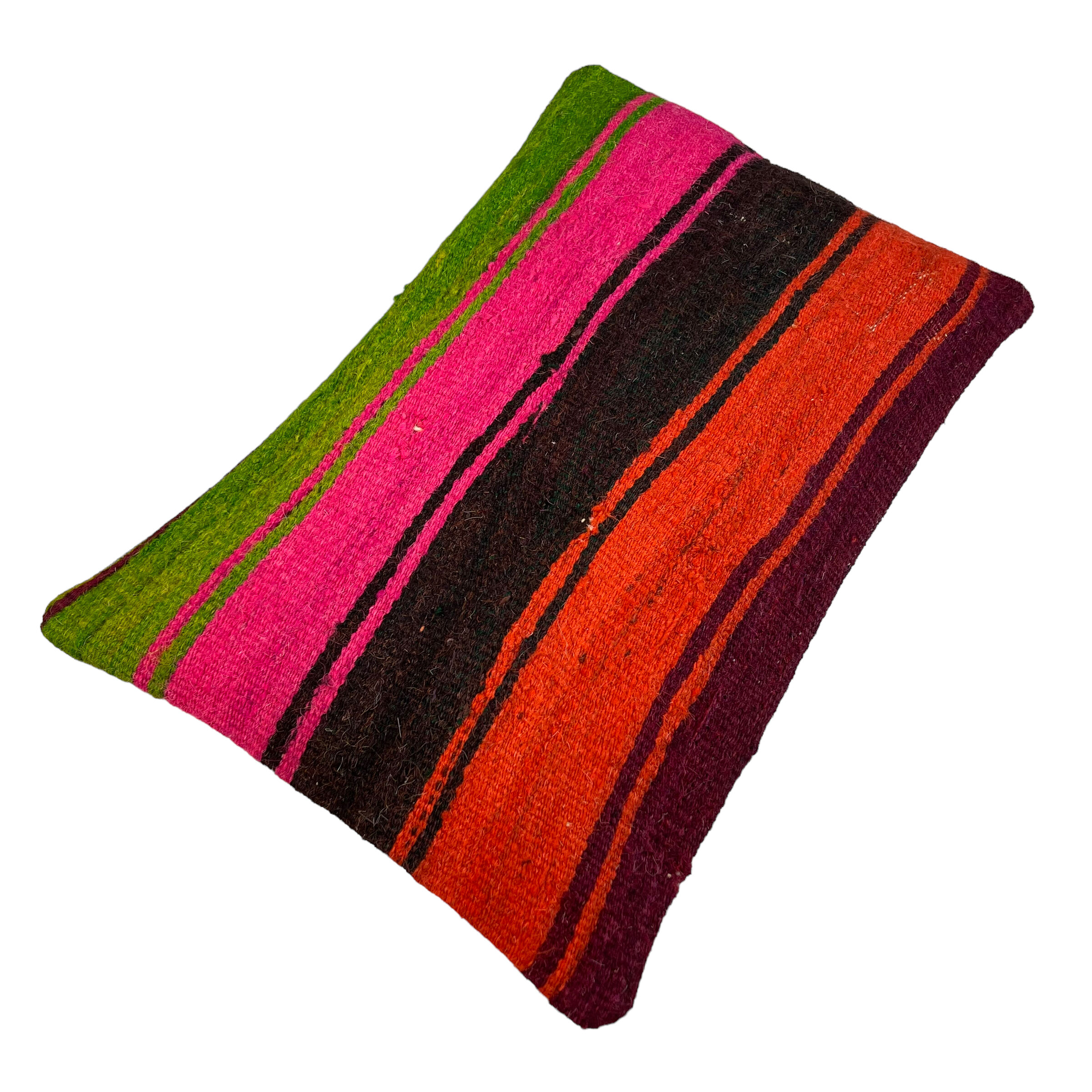 Vintage turkish kilim cushion cover, 30 x 50 cm