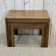 Suite of 3 teak pull-out tables from the 70s