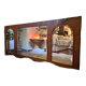 Italian coastal mirror in bamboo and rattan in the style of Vivai del Sud, 1970s.