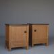 Cabinets de chevet en chêne Art Déco par Henk Wouda pour Pander & Zn., années 1920