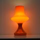 Large glass table lamp, by Stepan Tabery for OPP Jihlava, 1970's.