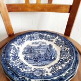 Set of 3 plates palissy