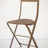 Paire de chaises pliantes français antiques
