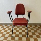 Chaise fauteuil tubulaire années  50