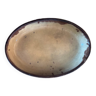 Glazed terracotta dish