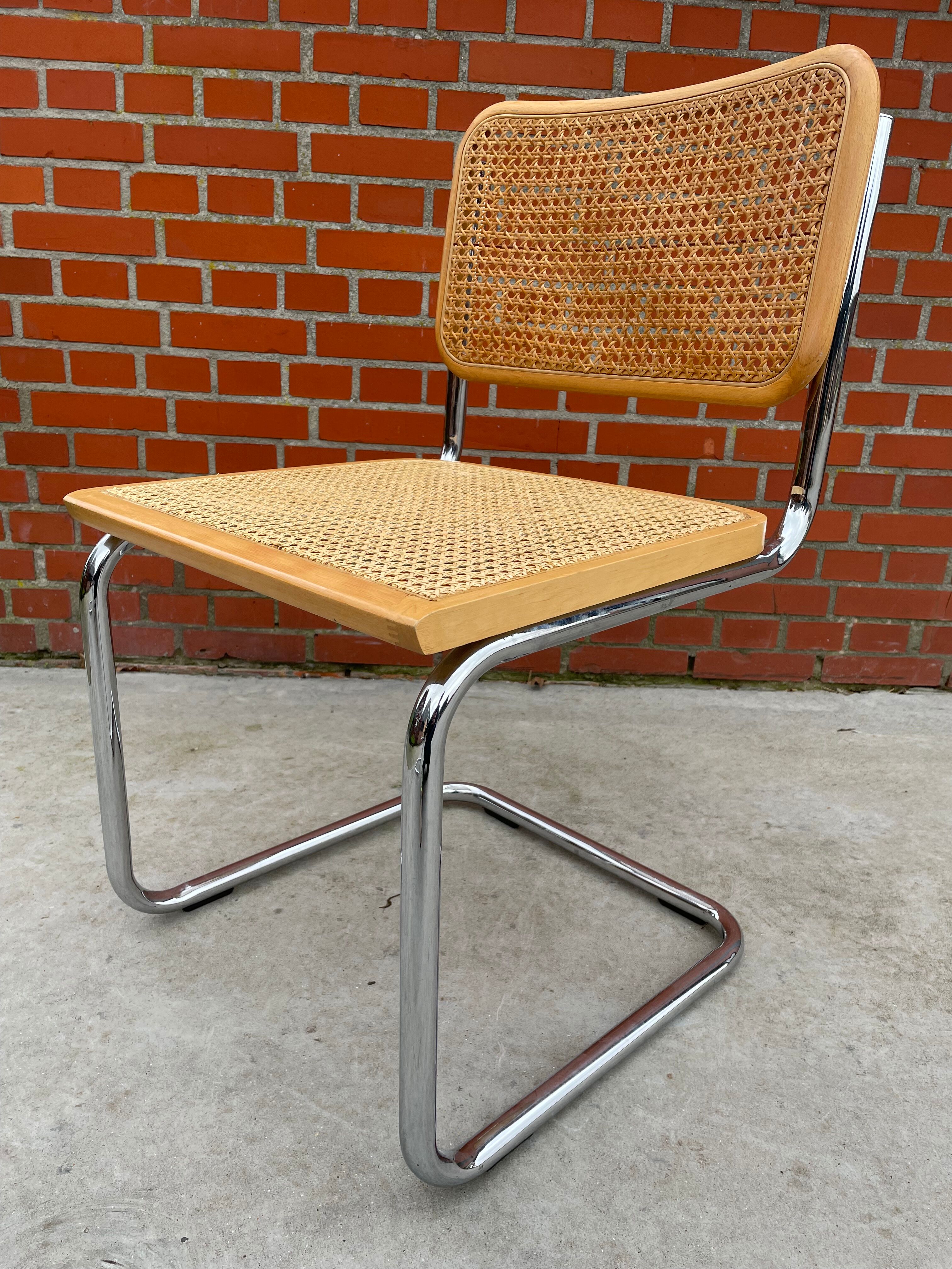 Cesca design chair b32 model in chrome