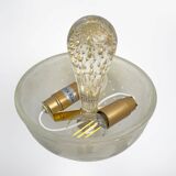 Attributed to Barovier & Toso Brass and Pulegoso Murano Glass Sconces, Pair