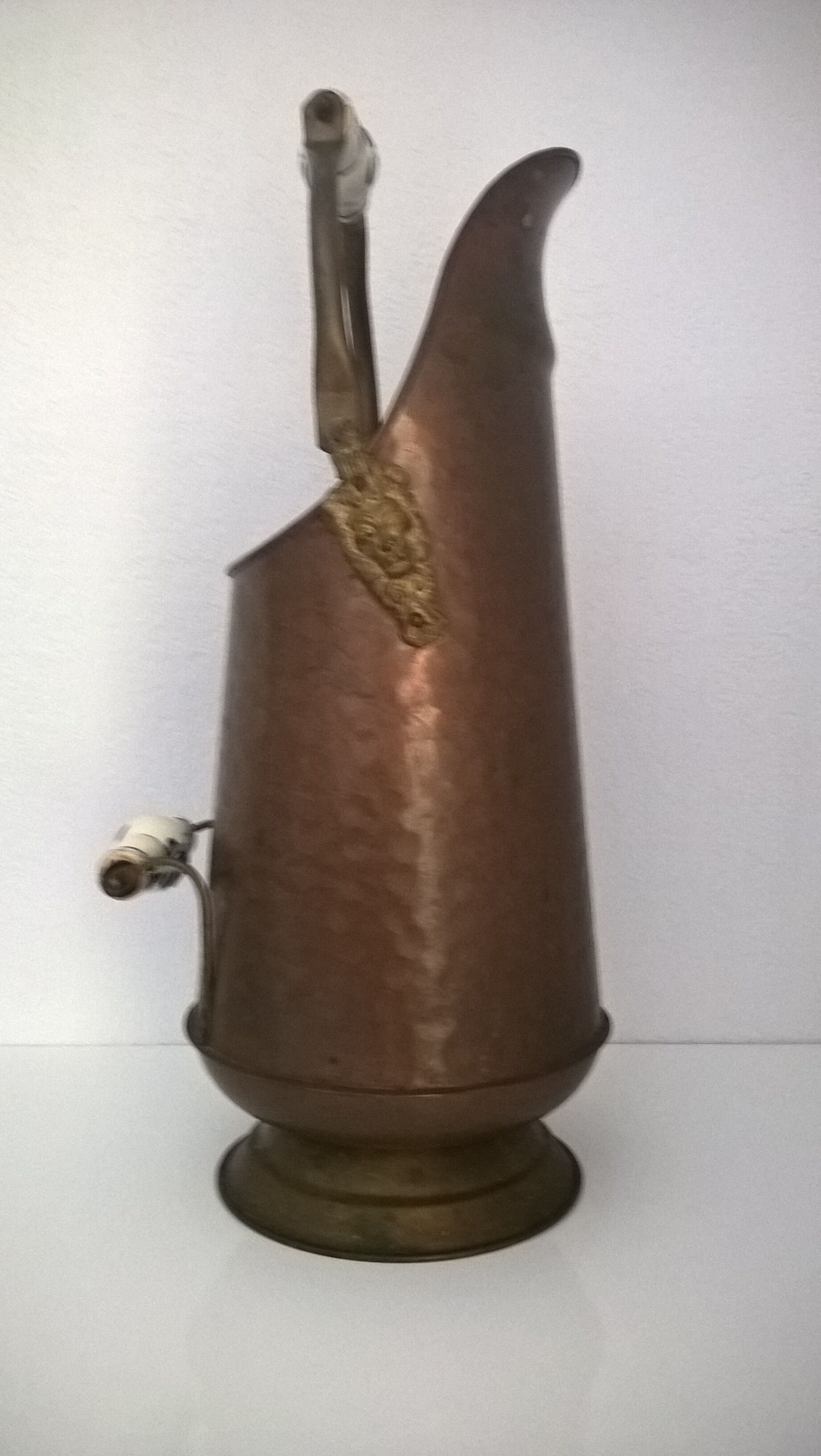 Copper umbrella stand