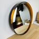 Miroir rond Syla 710 cerclage ambré