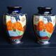 Paire de vases Satsuma vintage
