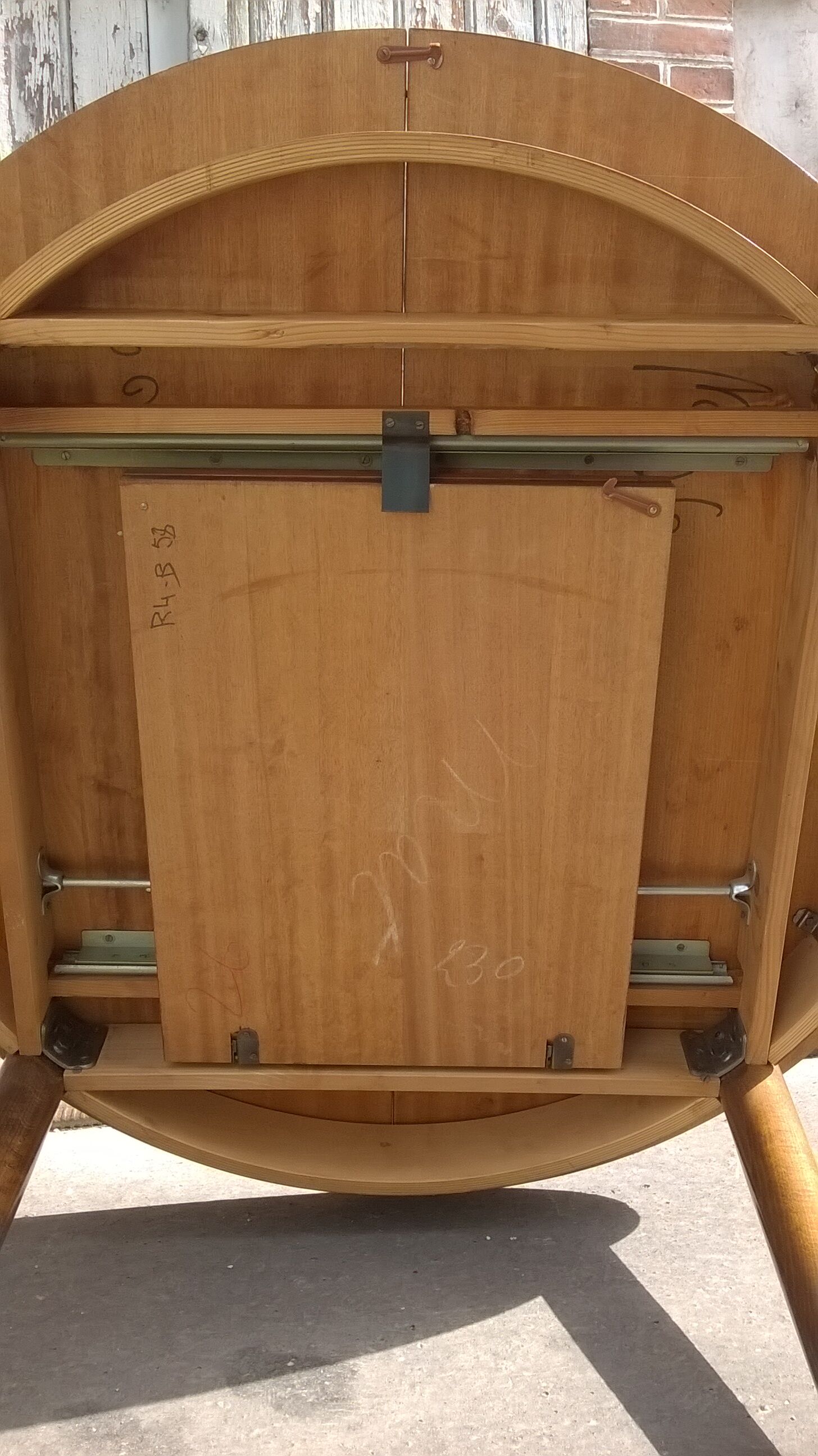 Scandinavian rosewood extension table