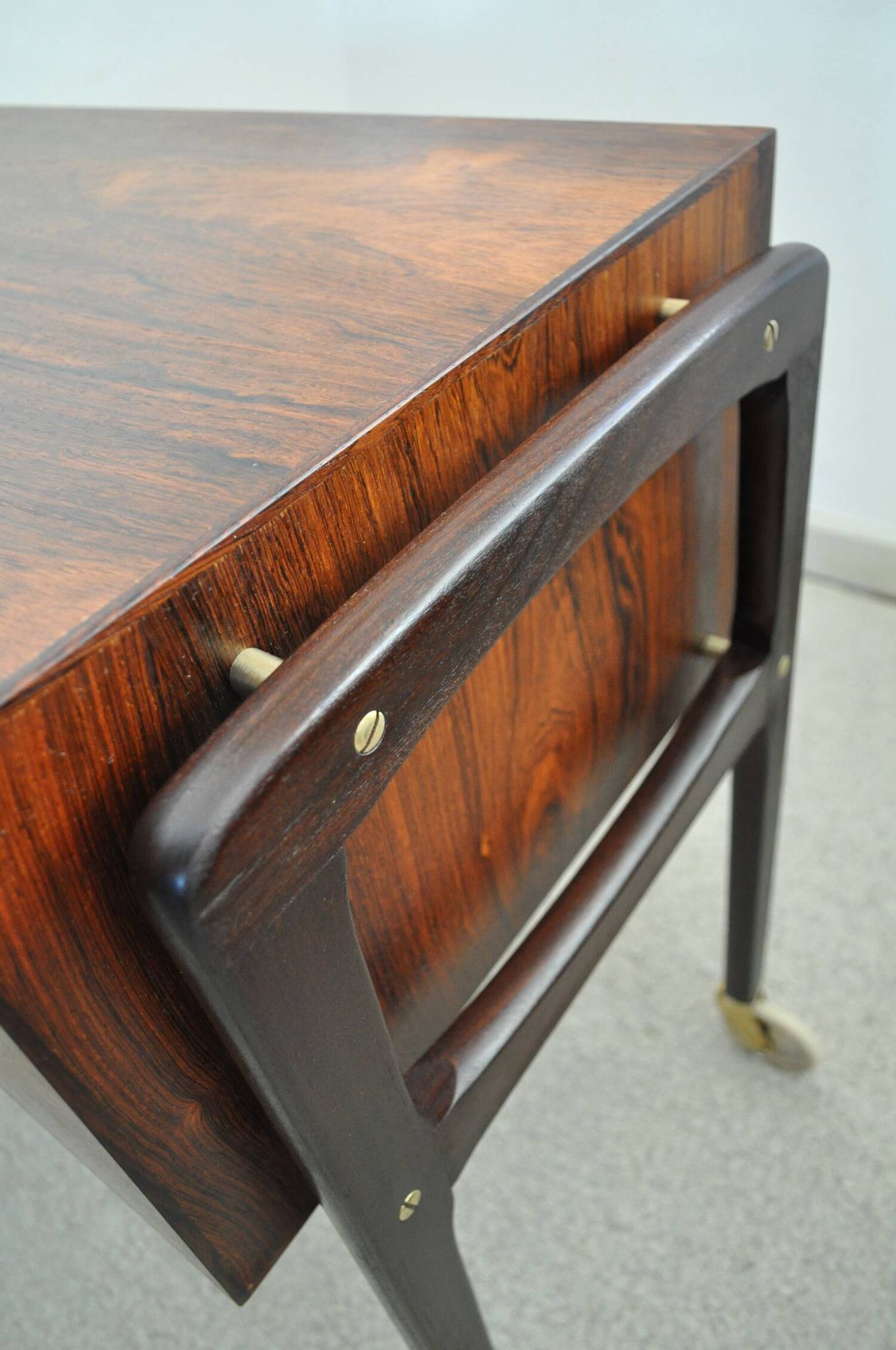 Table de couture scandinave moderne en palissandre, Danemark, 1960s